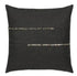 ELAINE SMITH INC. Outdoor Pillow Micro Fringe Carbon 20"x20" Outdoor Pillow