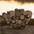 Fire Pit Art Fire Pit Log Rack Crescent Carbon Steel Log Rack