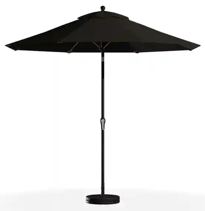Frankford Umbrellas Patio Umbrella Black / Black Monterey 9&